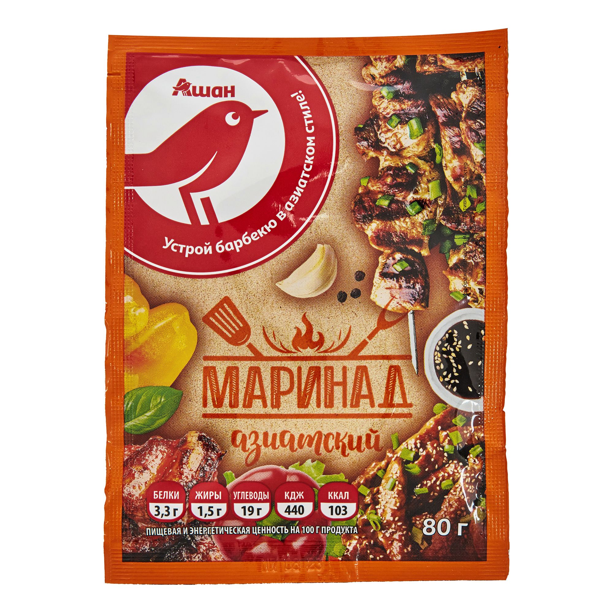 Маринад АШАН Красная птица 80 г
