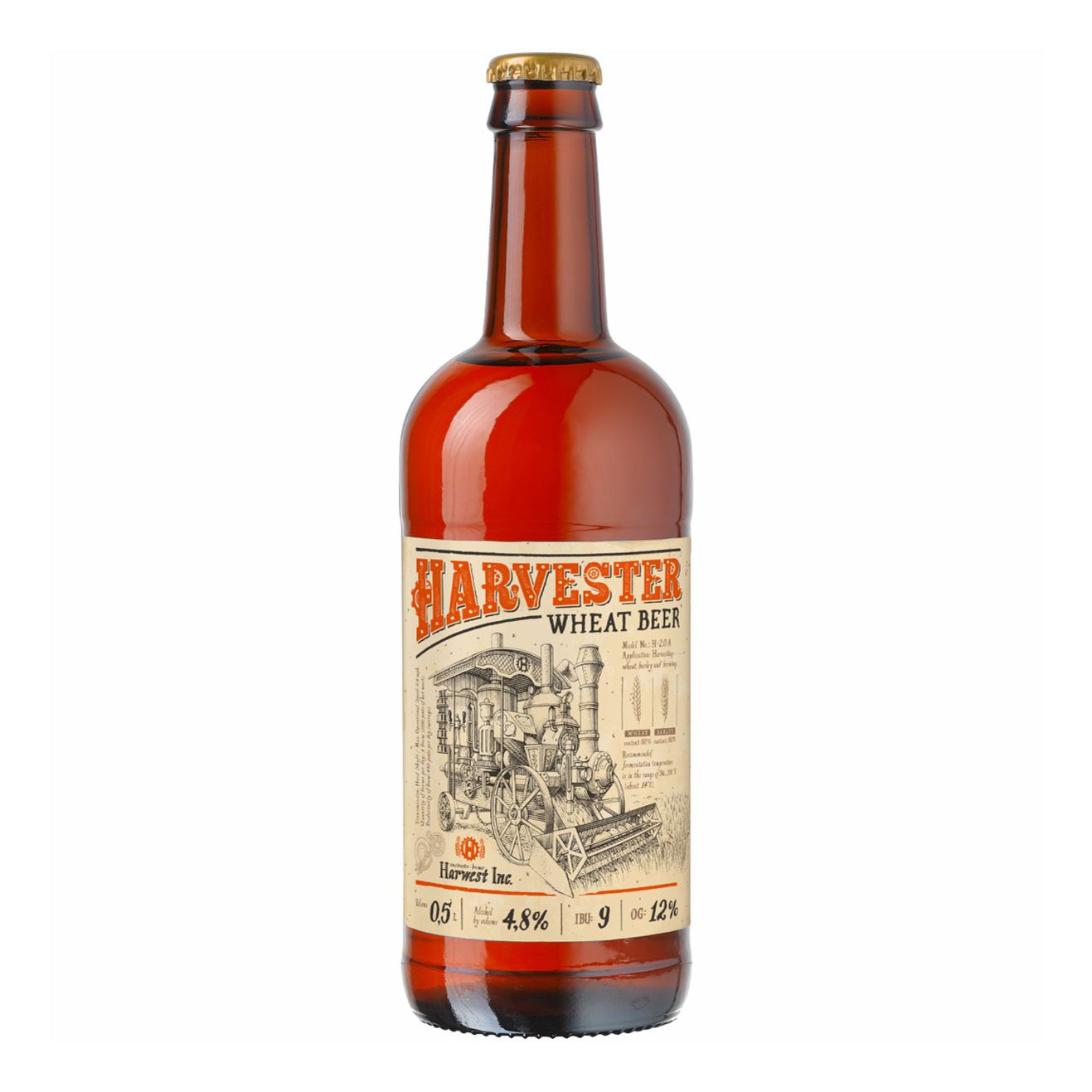 Пиво Harvester пшеничное 0,5 л