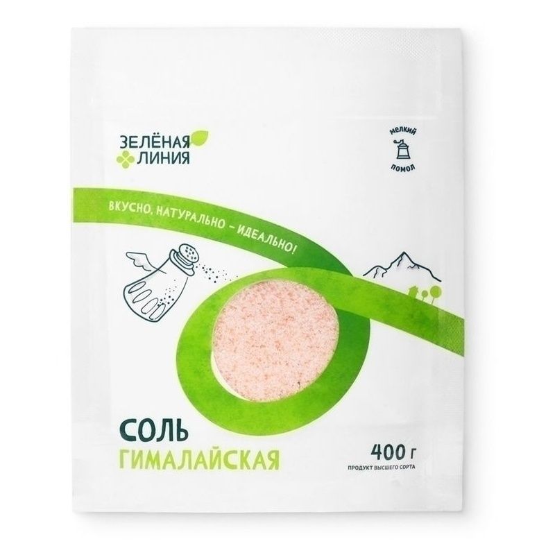Соль гималайская Зеленая линия 400 г