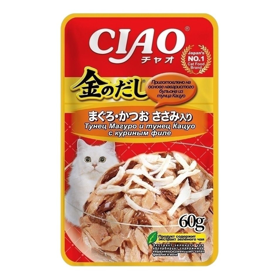 Влажный корм для кошек Inaba 60 г