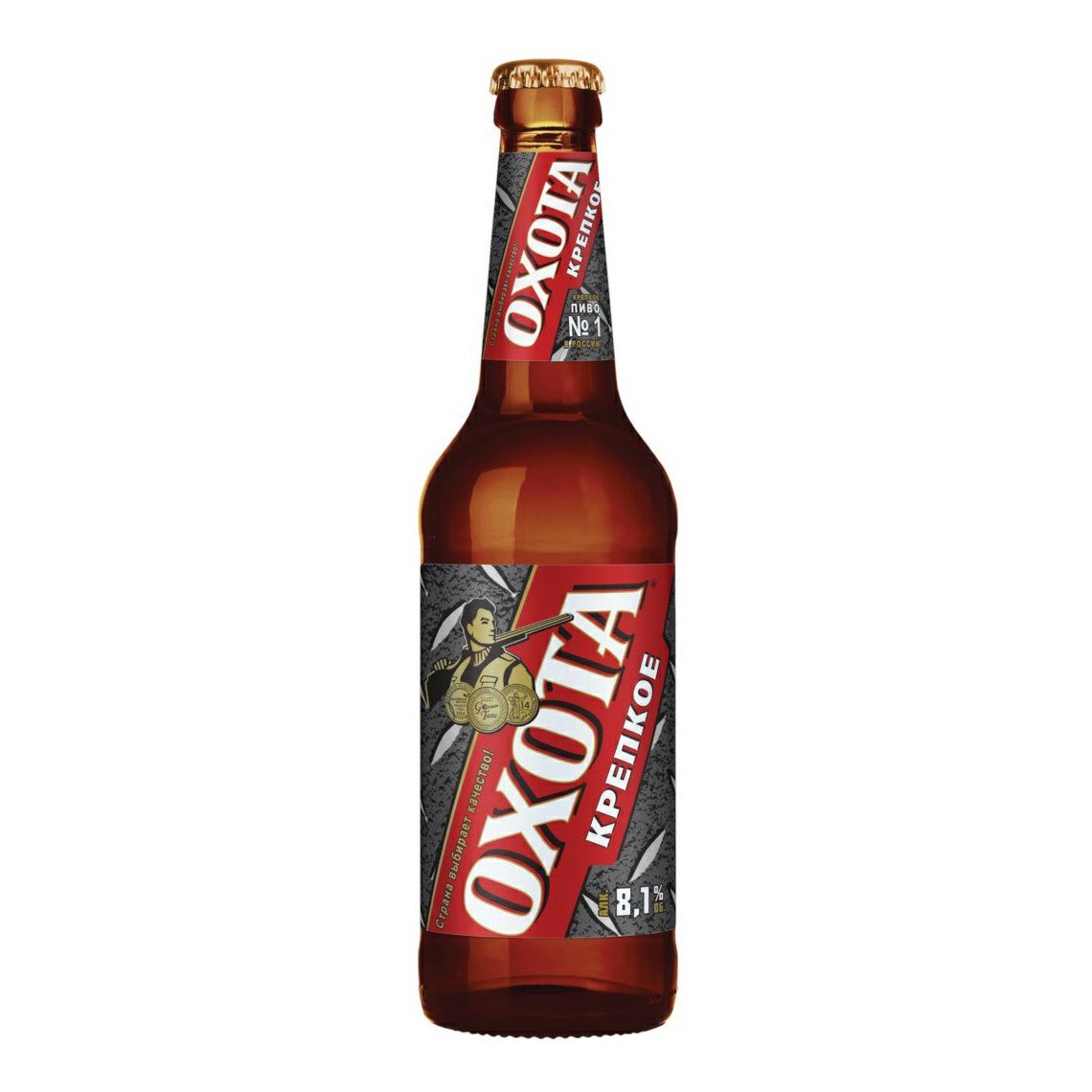 Пиво Охота крепкое 0,45 л