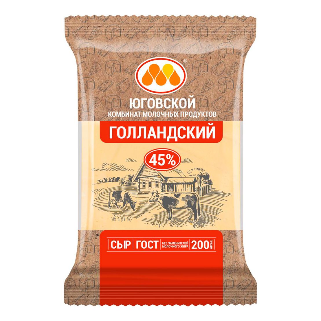 Сыр полутвердый Юговской 300 г