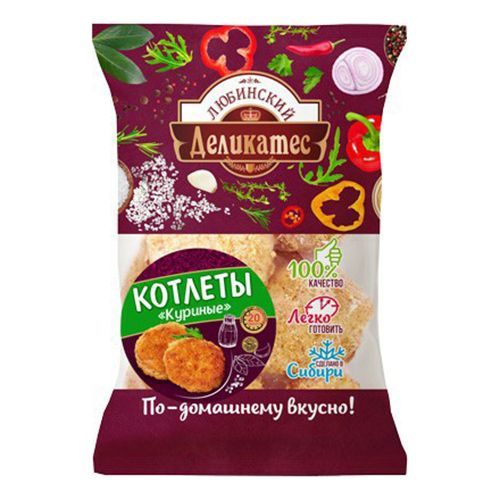 Котлеты Любинский Торговый Дом 1 кг