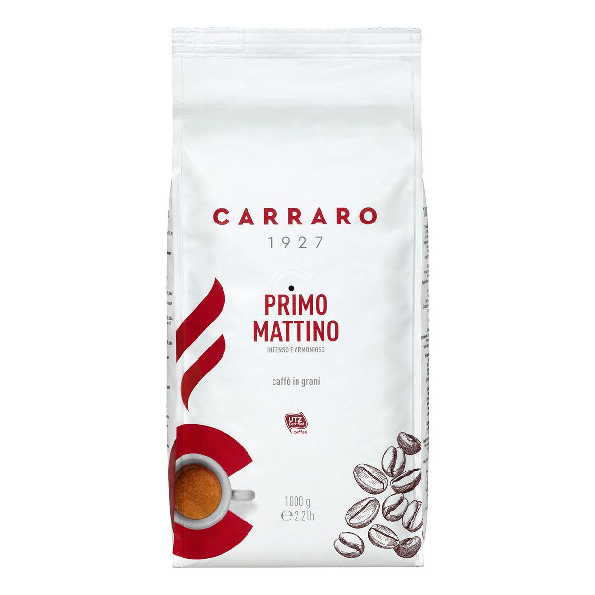 Зерновой кофе Carraro 1 кг