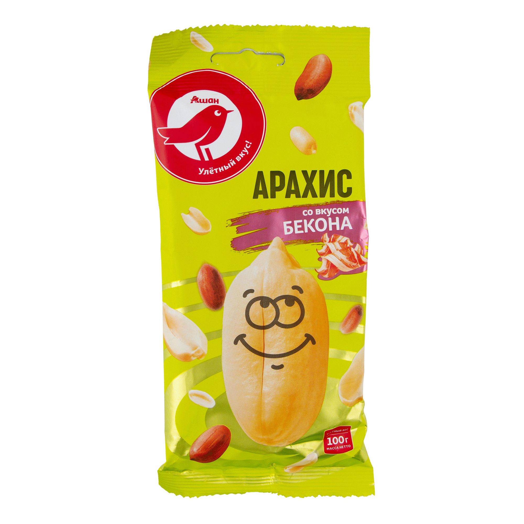 Арахис АШАН Красная птица 100 г