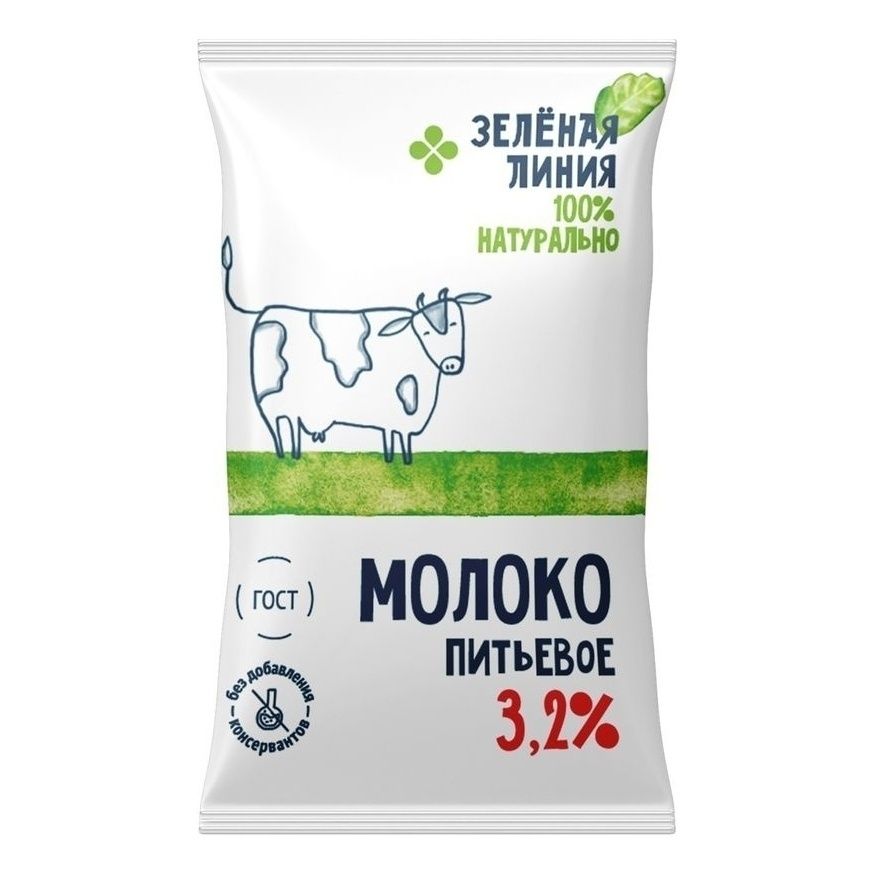 Молоко Зеленая линия 1 л