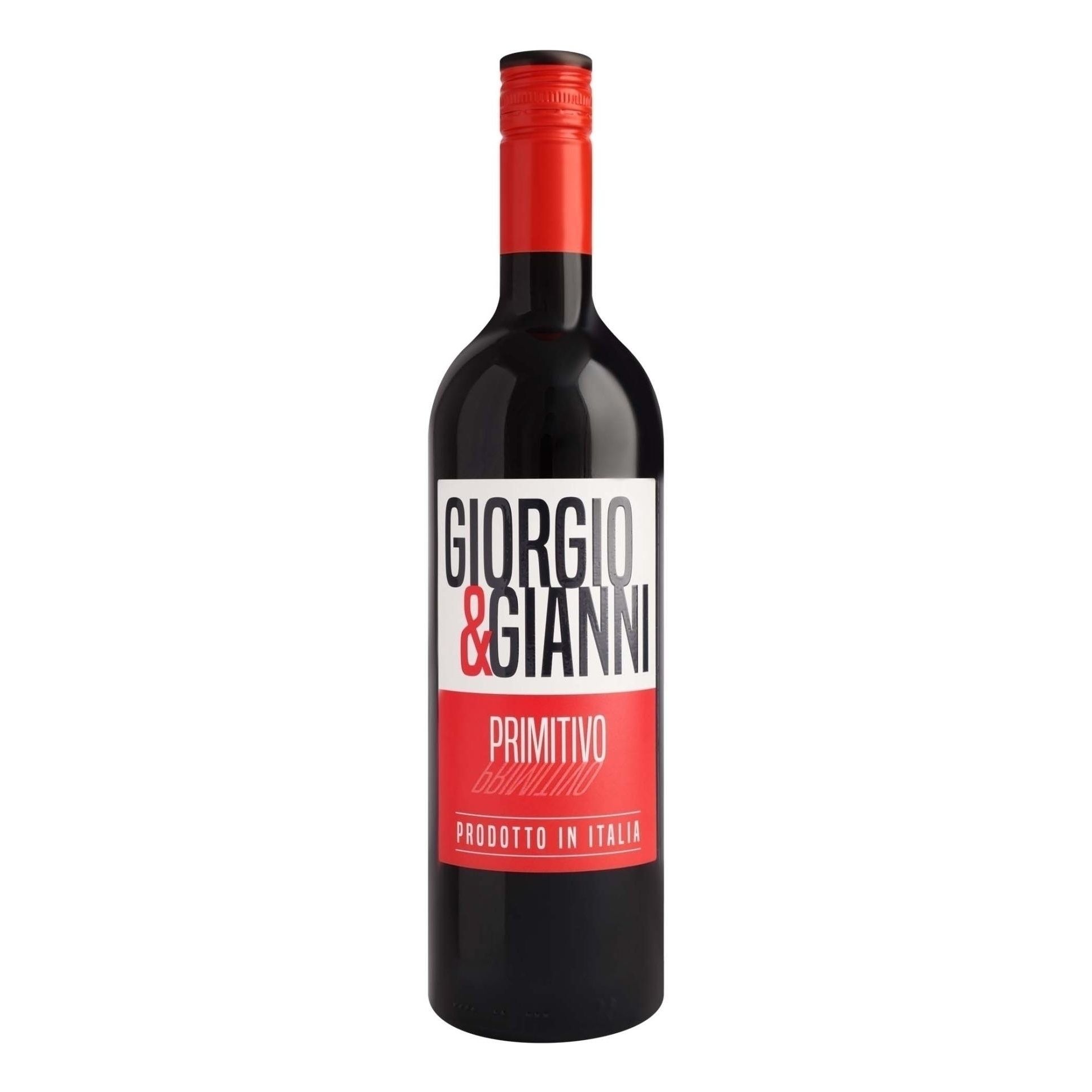 Красное полусухое вино Giorgio & Gianni Примитиво 0,75 л