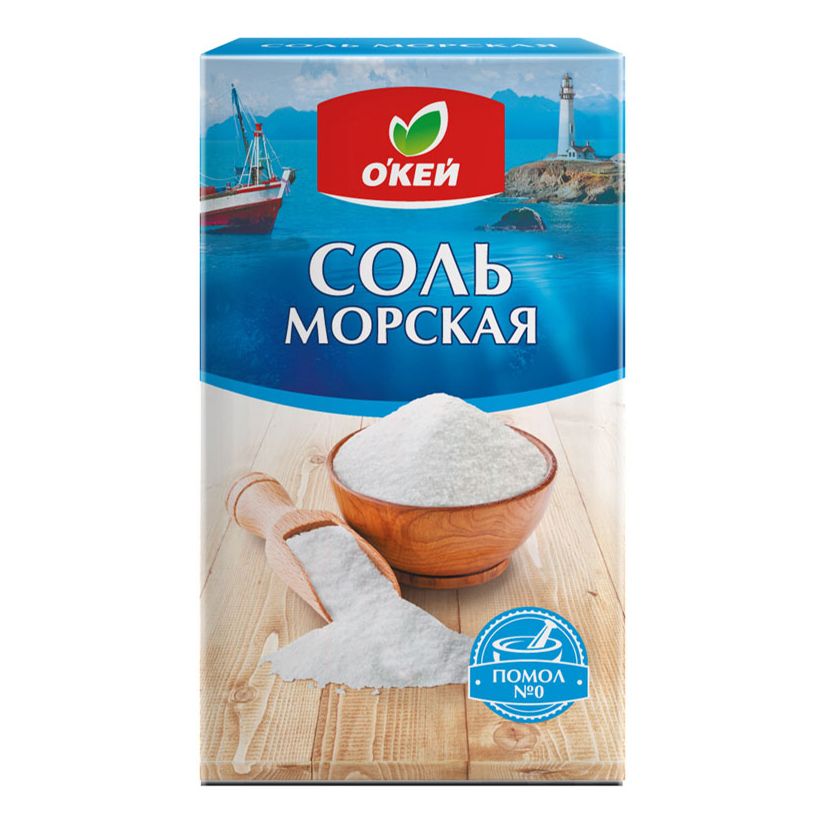 Соль морская О'кей 500 г