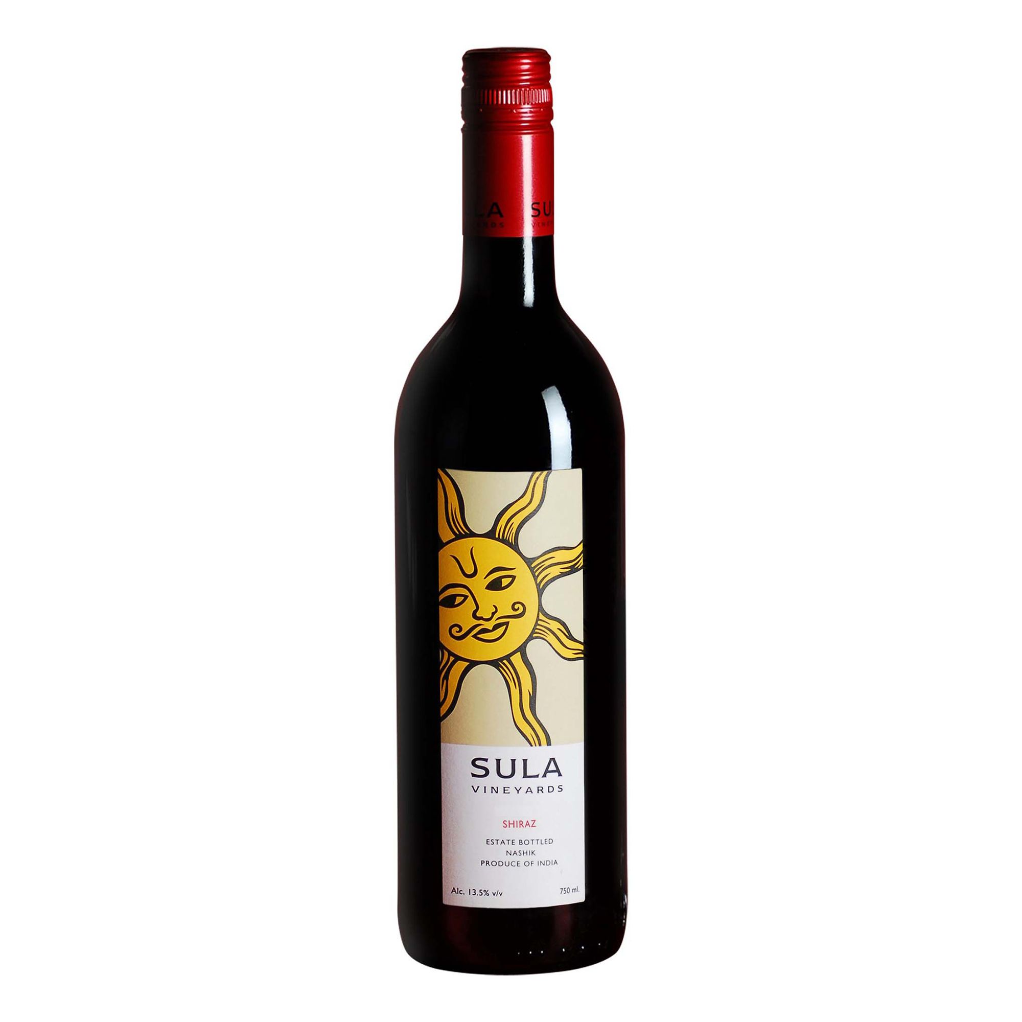 Красное сухое вино Sula Шираз 0,75 л
