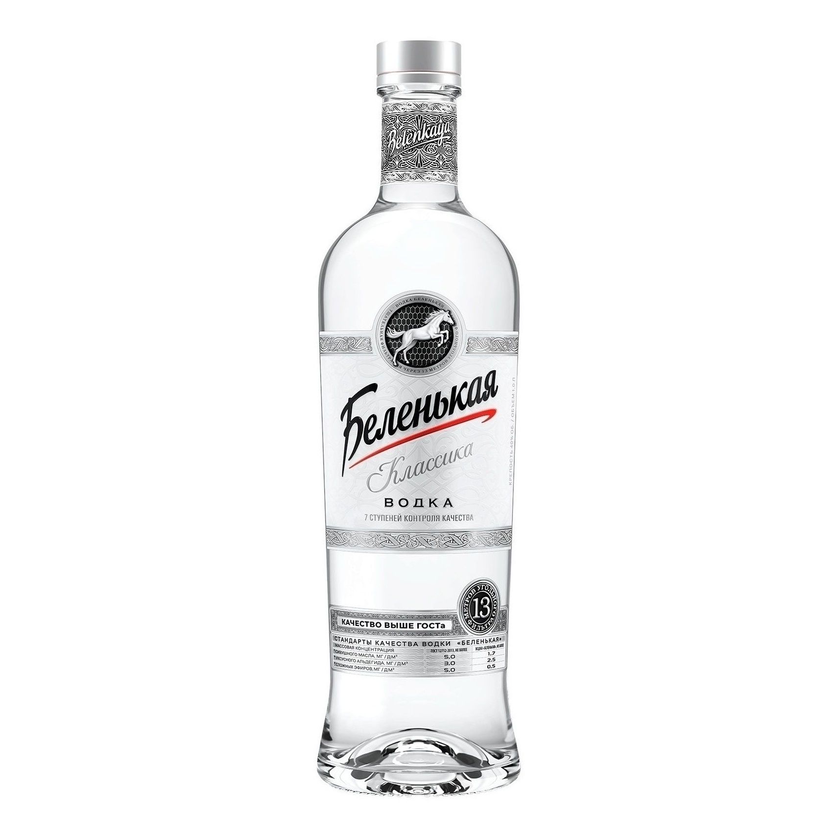 Водка Беленькая 1 л