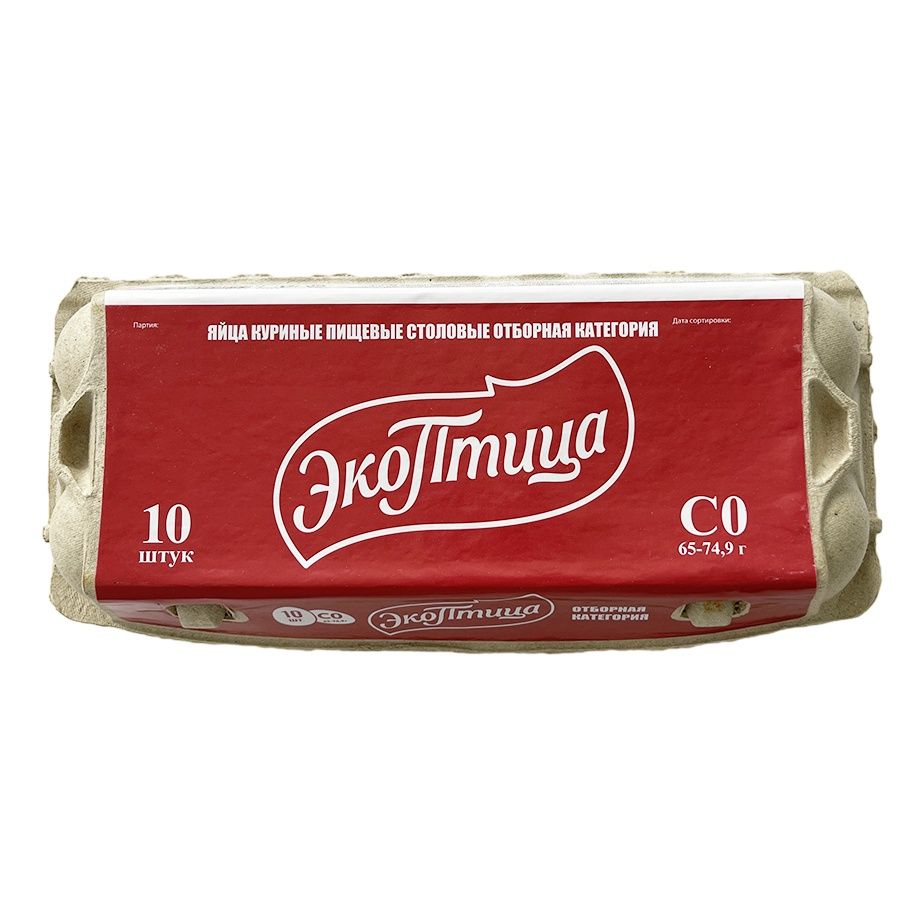 Яйца С0 Экоптица 10 шт.