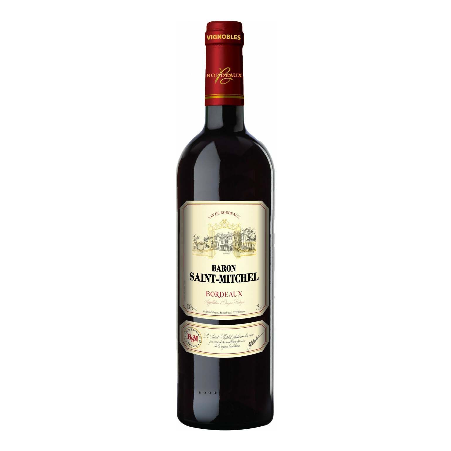 Красное сухое вино Baron Бордо 0,75 л