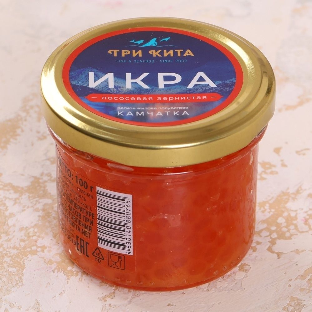 Икра кета Три Кита 100 г
