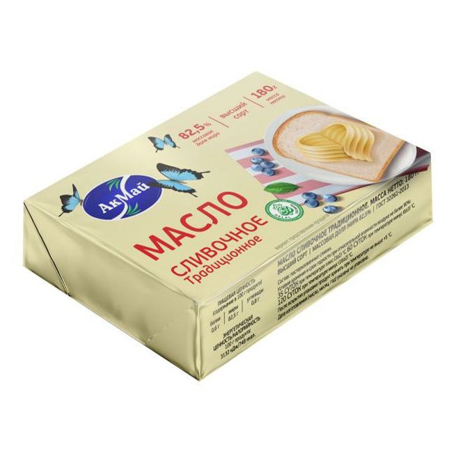 Сливочное масло АкМай 180 г