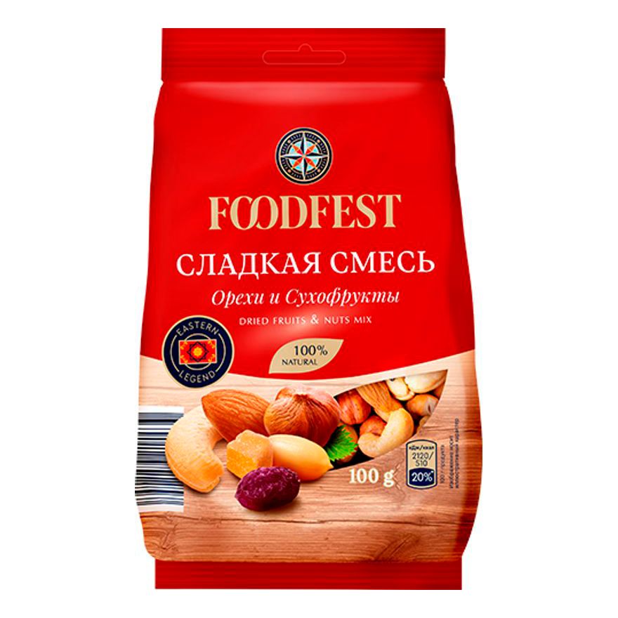 Фруктово-ореховая смесь Foodfest 100 г
