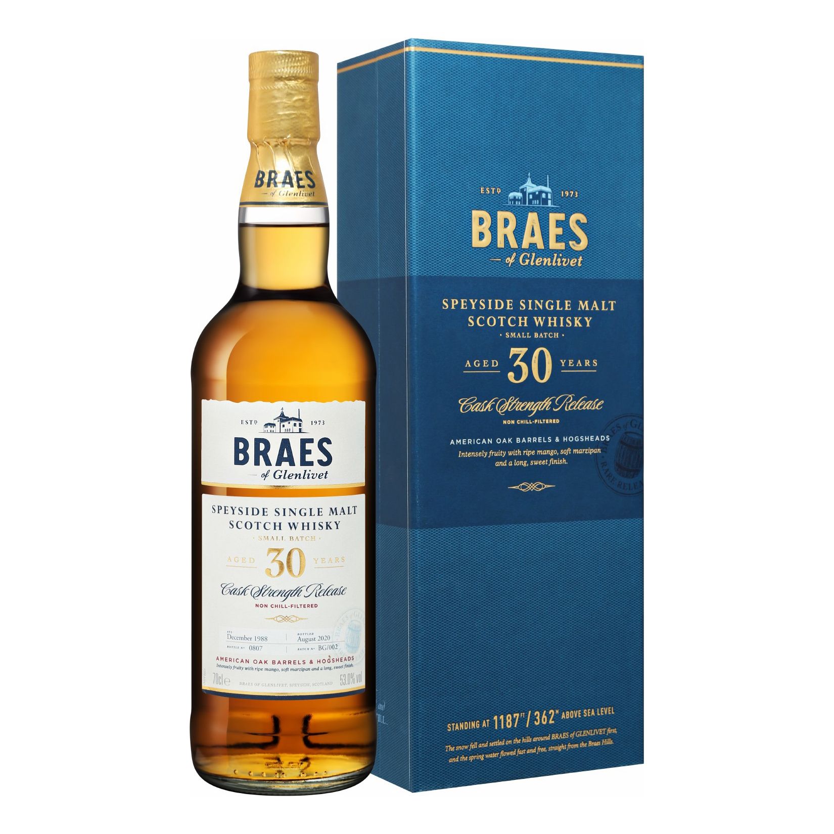 Виски Braes of Glenlivet 30 лет 0,7 л