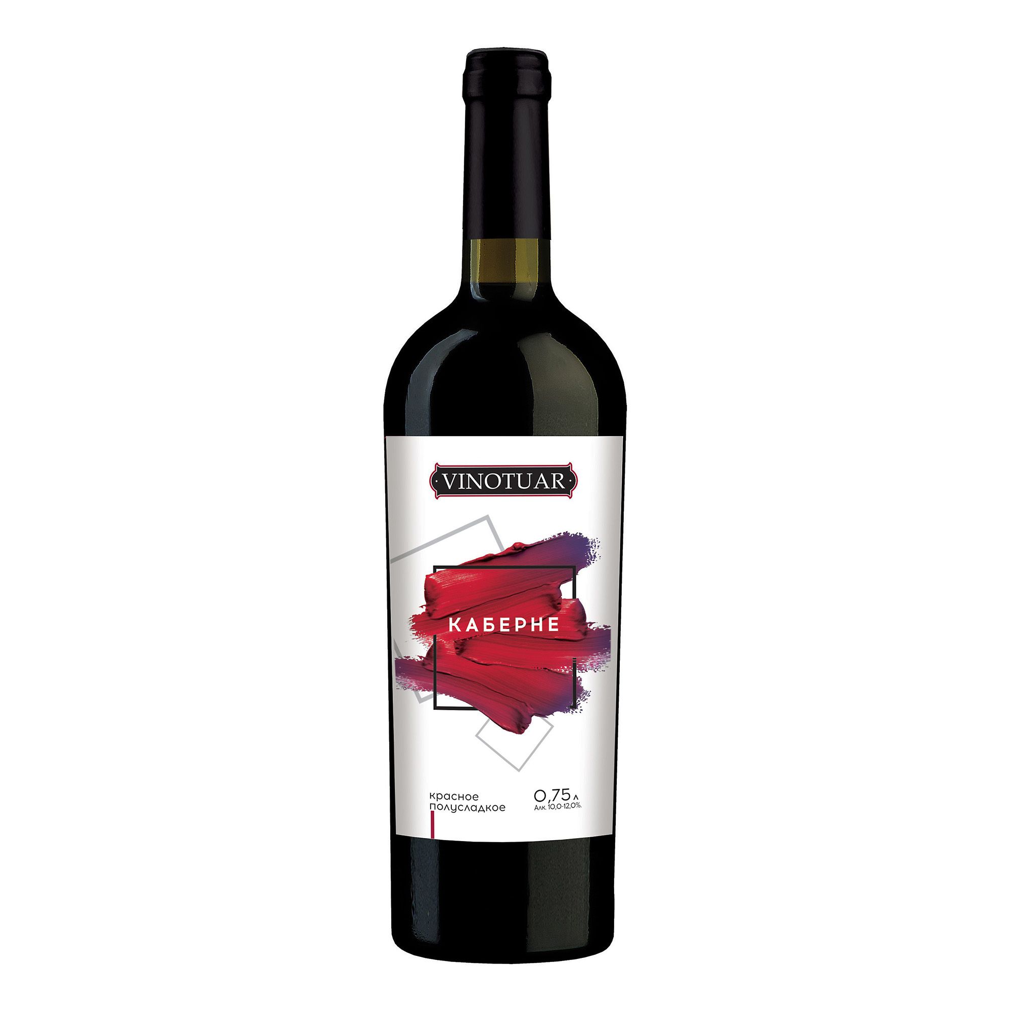 Красное полусладкое вино Vinotuar Каберне 0,75 л
