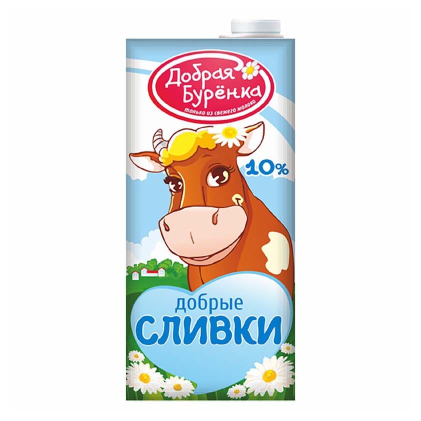 Сливки Добрая Буренка 950 мл