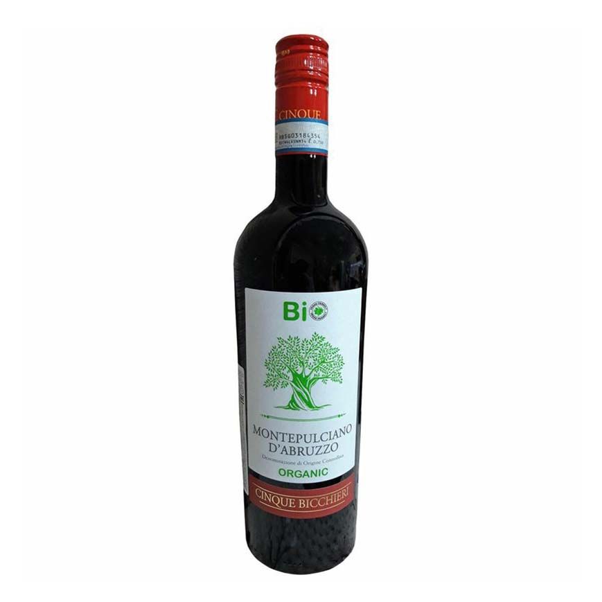 Красное сухое вино Cinque Bicchieri Монтепульчано 0,75 л