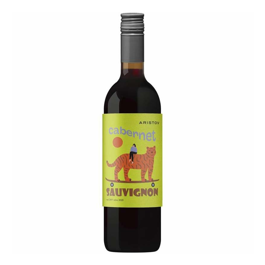Красное сухое вино Аристов Каберне Совиньон 0,75 л