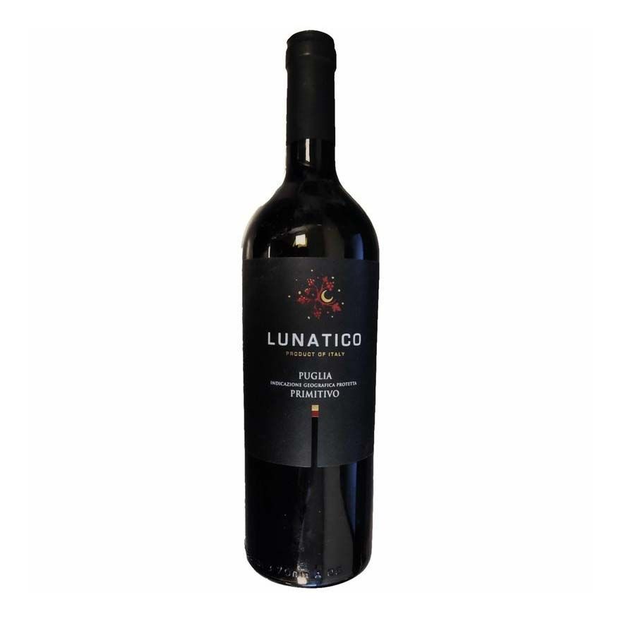 Красное полусухое вино Lunatico Примитиво 0,75 л