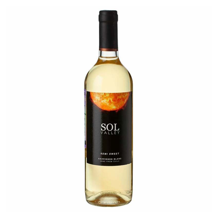 Полусладкое вино Sol Valley Совиньон Блан 0,75 л