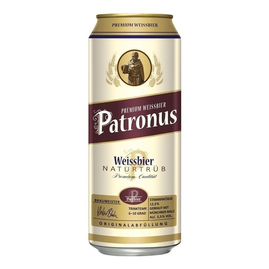 Пиво Patronus пшеничное 0,5 л
