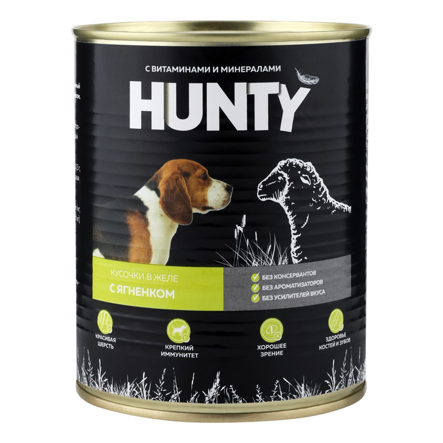 Влажный корм для собак Hunty 850 г