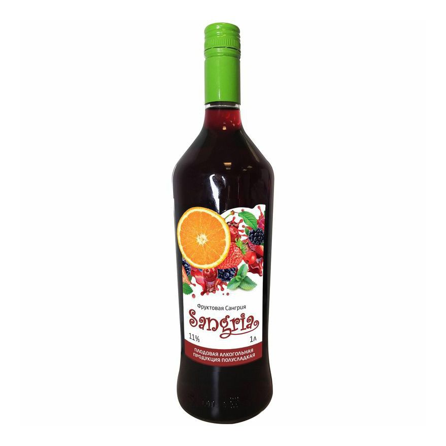 Красное полусладкое вино Sangria 1 л