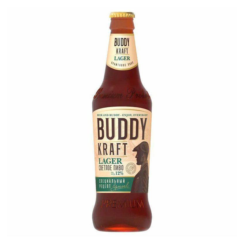 Пиво Buddy светлое 0,45 л
