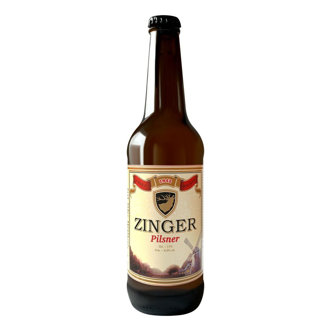 Пиво Zinger светлое 0,45 л