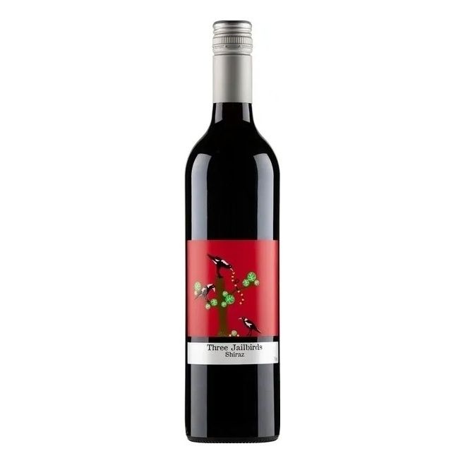 Красное сухое вино Three Jailbirds Шираз 0,75 л