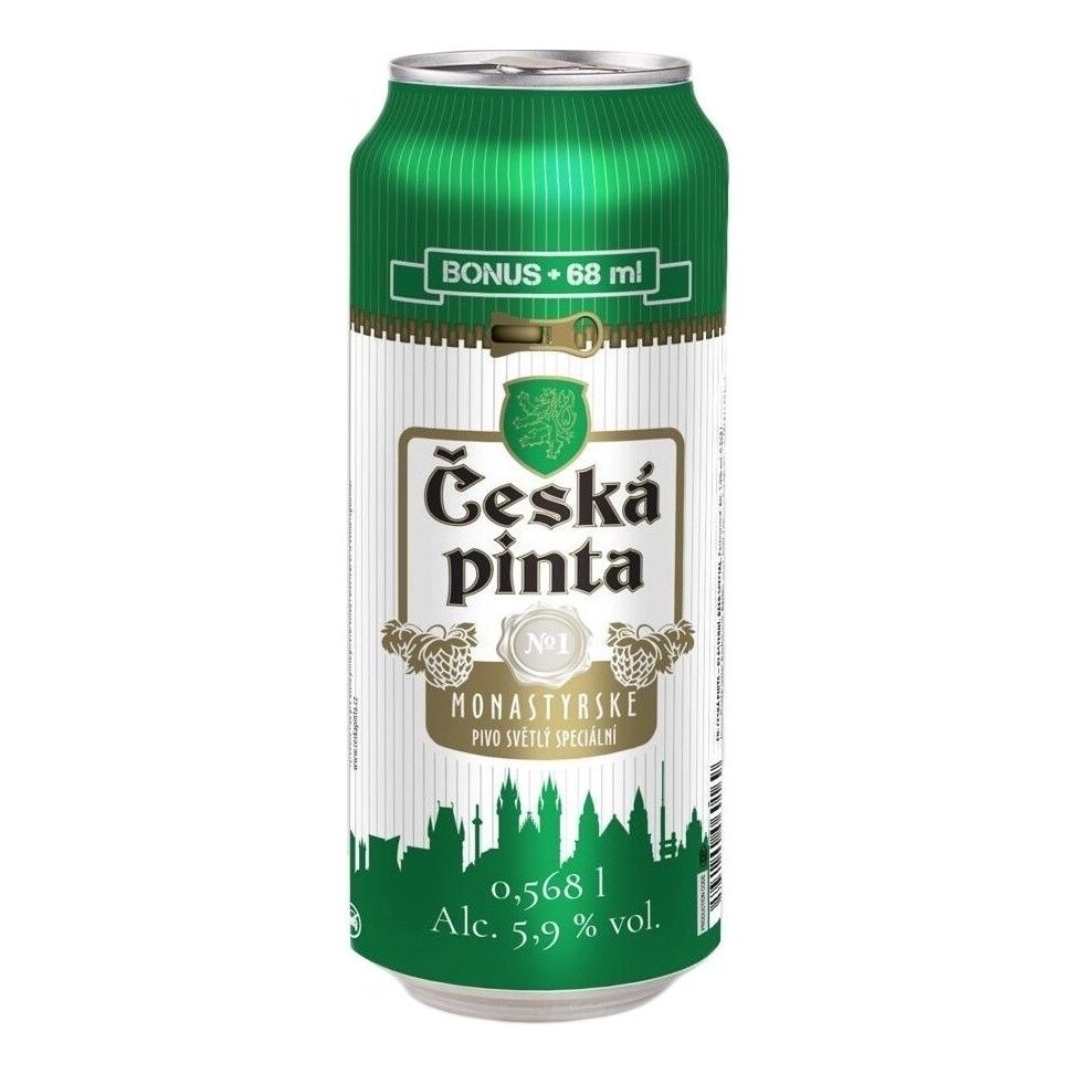 Пиво Ceska Pinta светлое 0,568 л