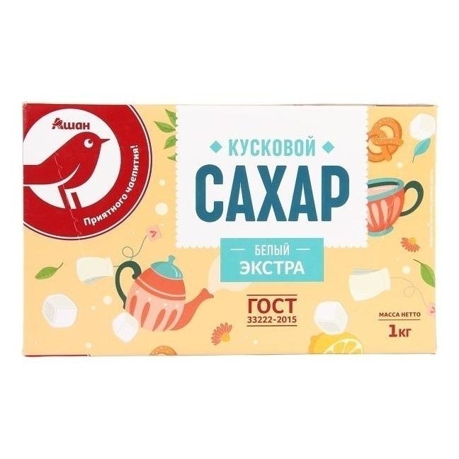 Сахар-рафинад АШАН Красная птица 1 кг