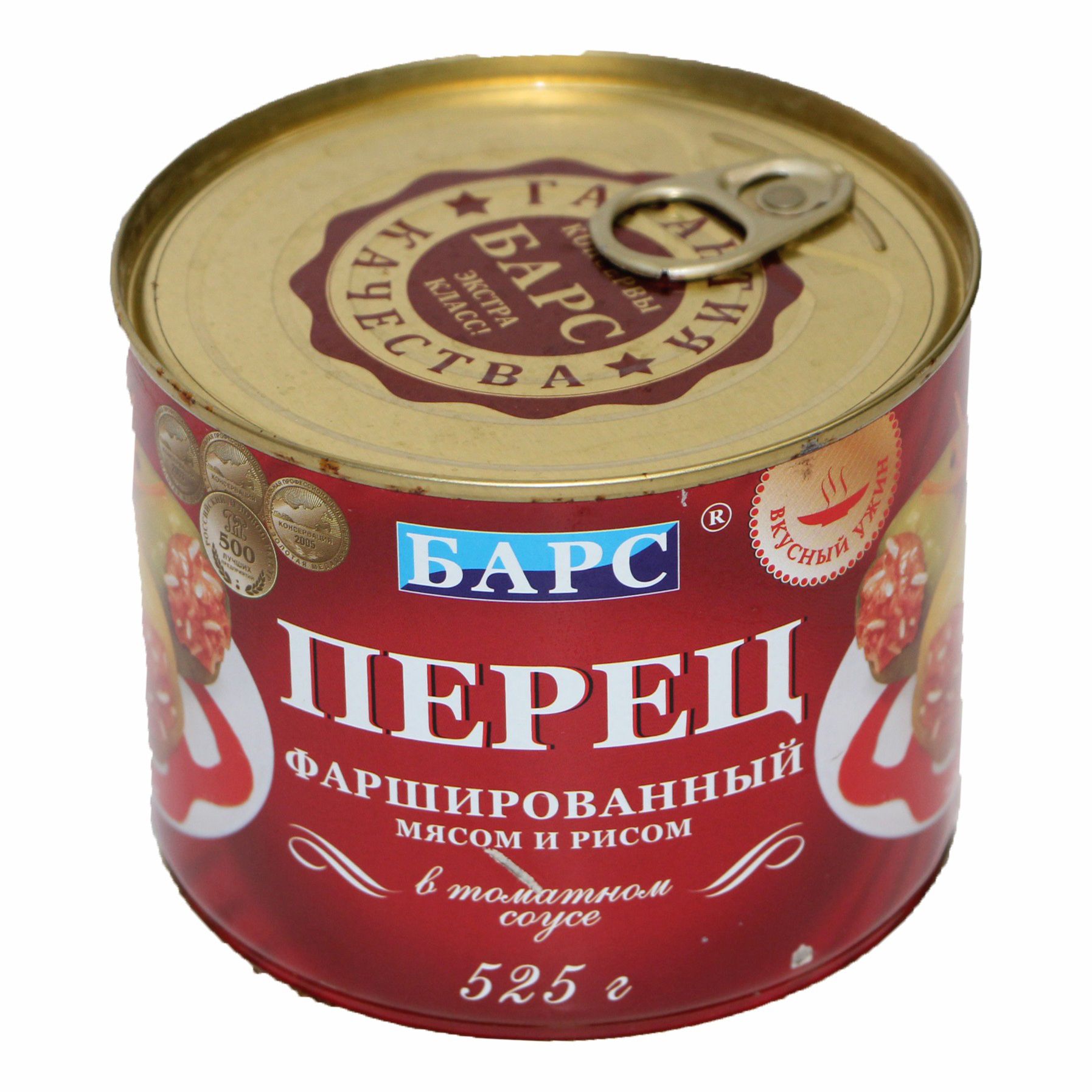 Консервы перец фаршированный Барс 525 г