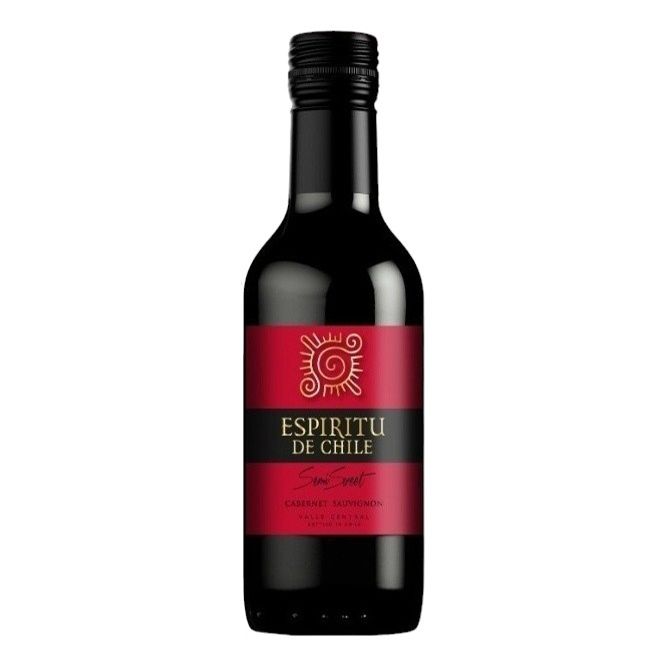 Красное полусладкое вино Espiritu de Chile Каберне Совиньон 0,187 л