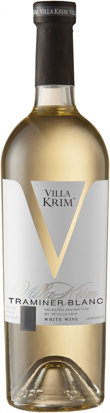 Белое полусладкое вино Villa Krim Гевюрцтраминер 0,75 л