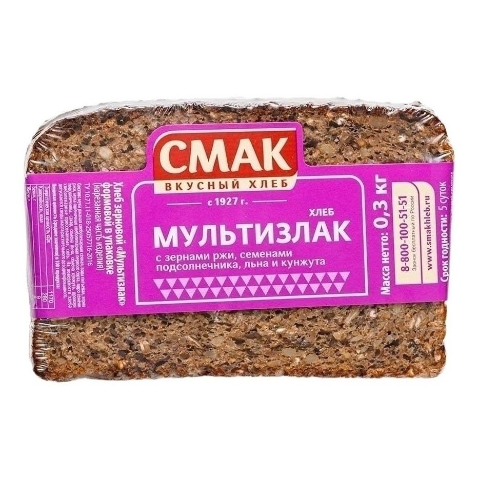 Хлеб зерновой Смак 300 г