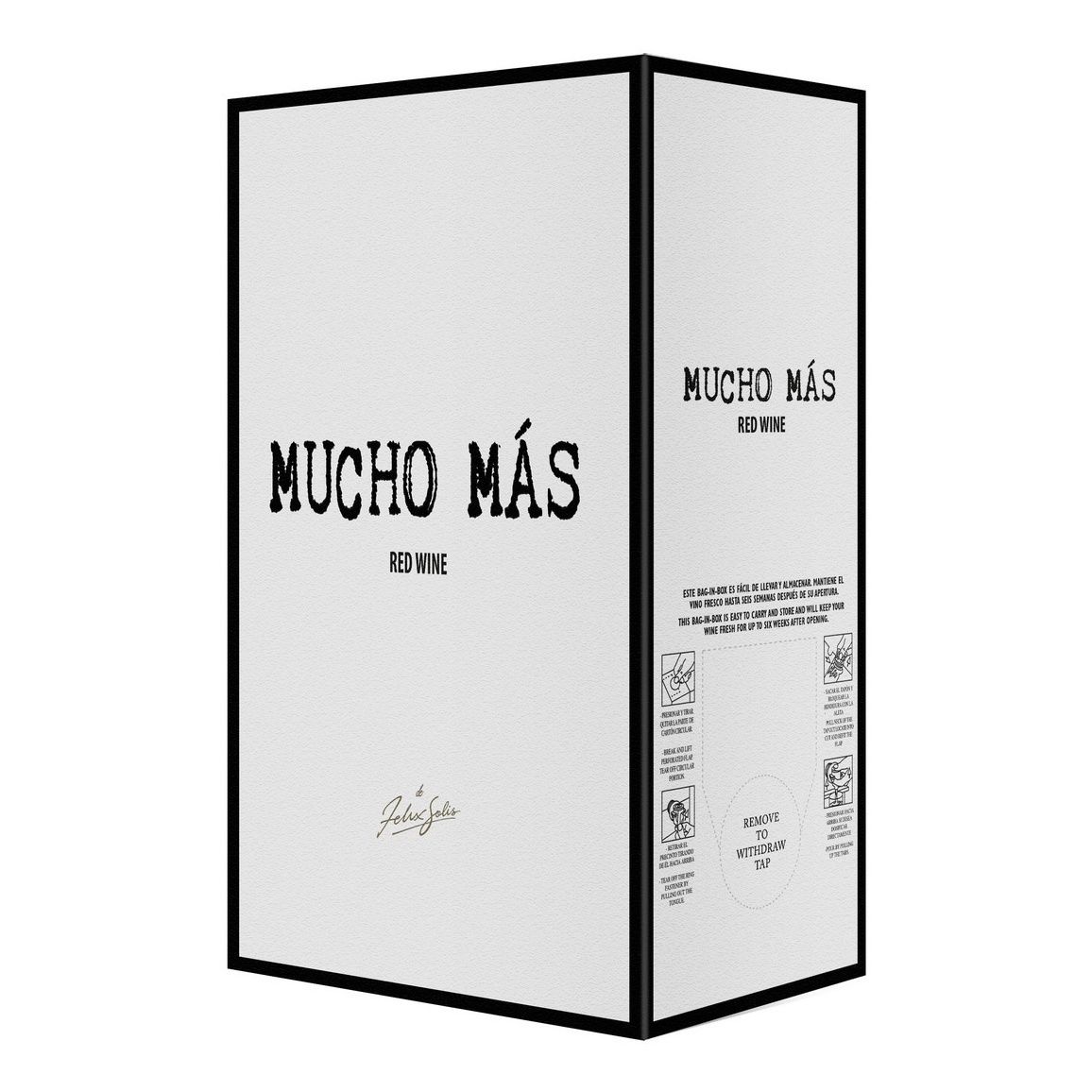 Красное полусухое вино Mucho Mas 3 л