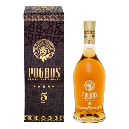 Коньяк Poghos 5 лет 0,5 л