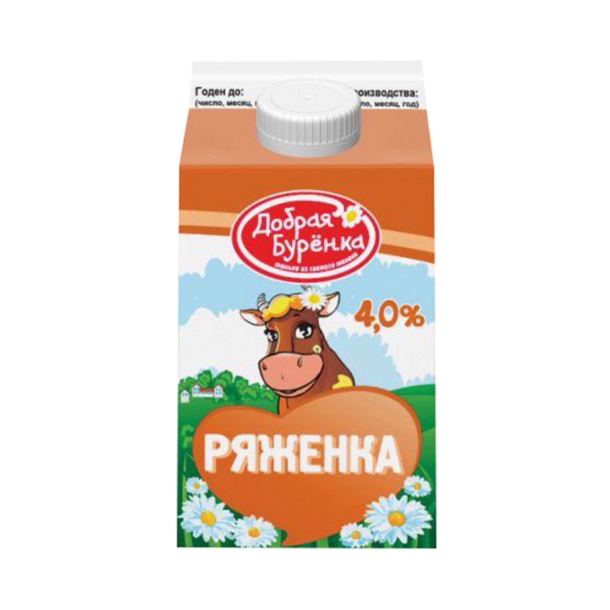 Ряженка Добрая Буренка 0,45 л