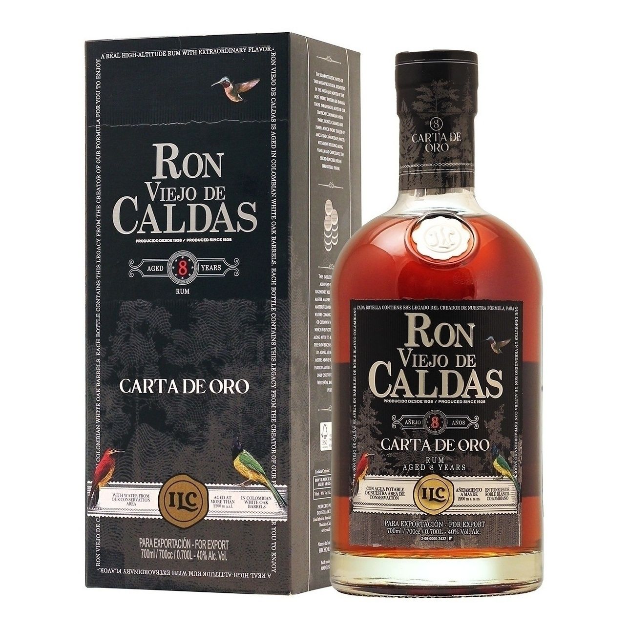Ром Viejo De Caldas выдержанный 0,7 л