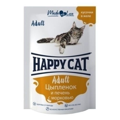 Влажный корм для кошек Happy Cat 93 г