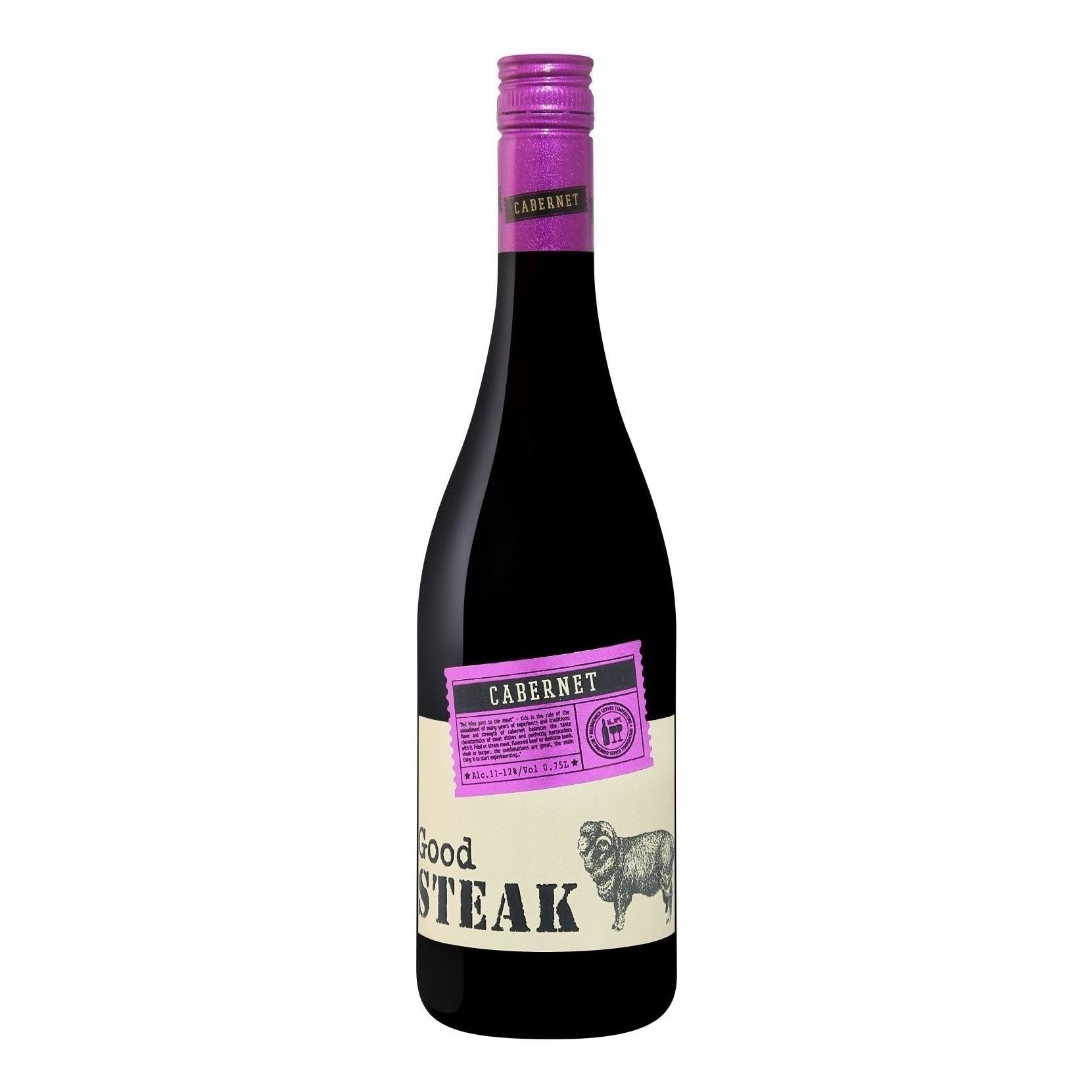 Красное сухое вино Good Steak Каберне 0,75 л