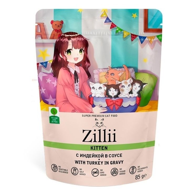 Влажный корм для кошек Zillii 85 г