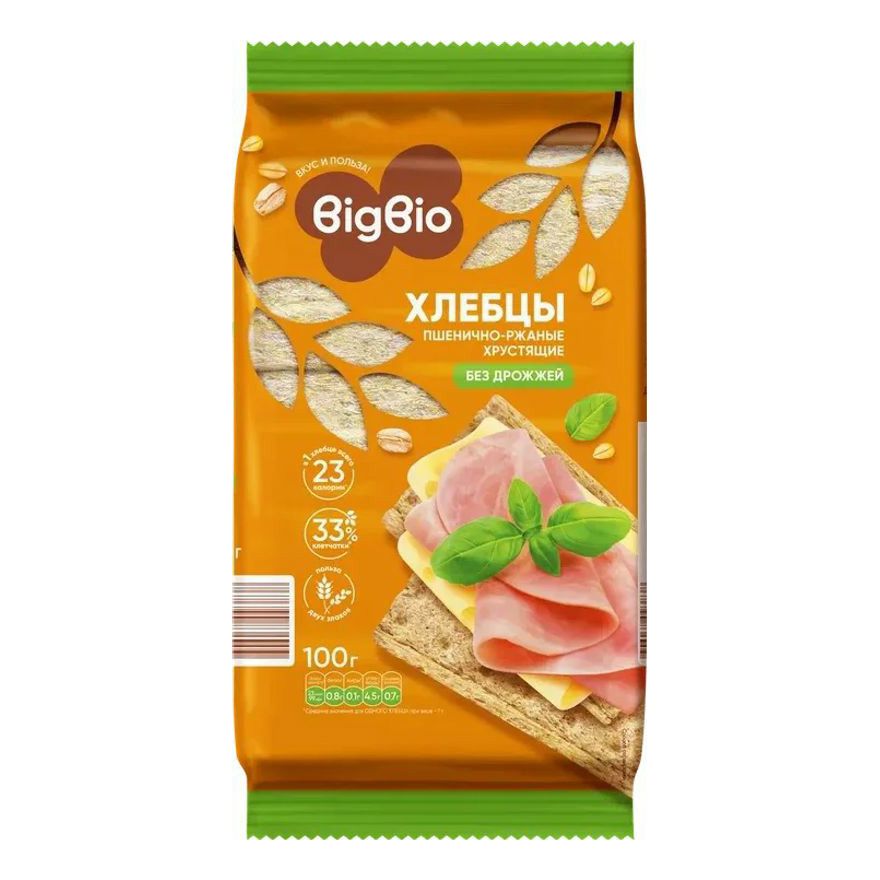 Хлеб пшеничный Bigbio 100 г