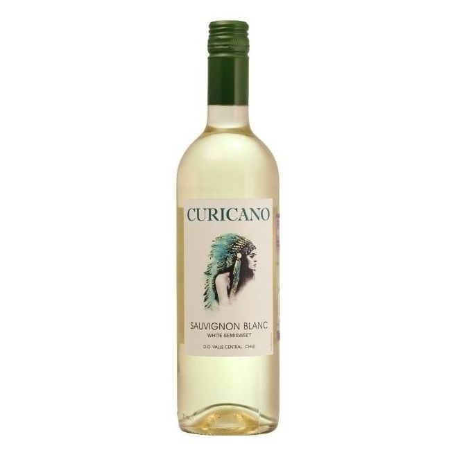 Белое полусладкое вино Curicano Совиньон Блан 0,75 л