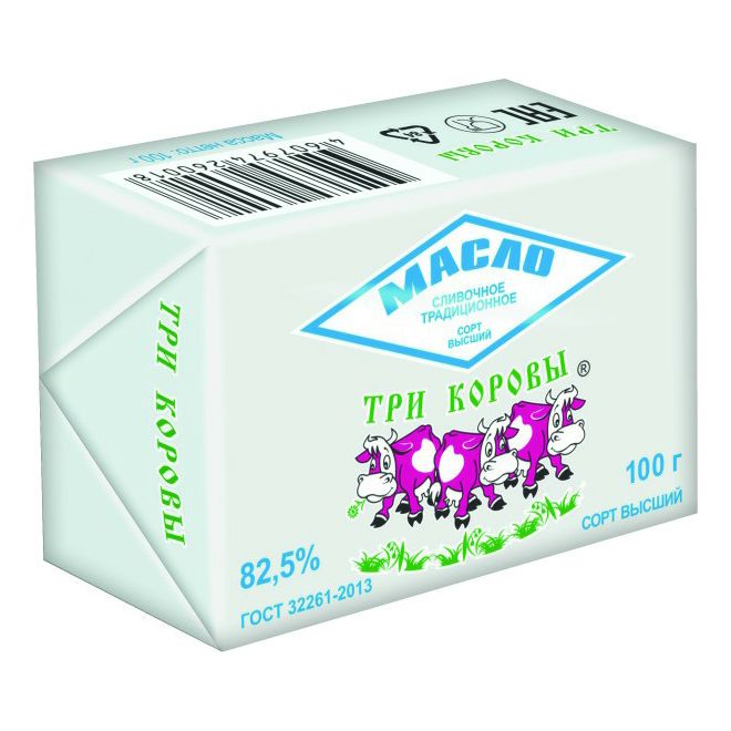 Сливочное масло Три коровы 100 г