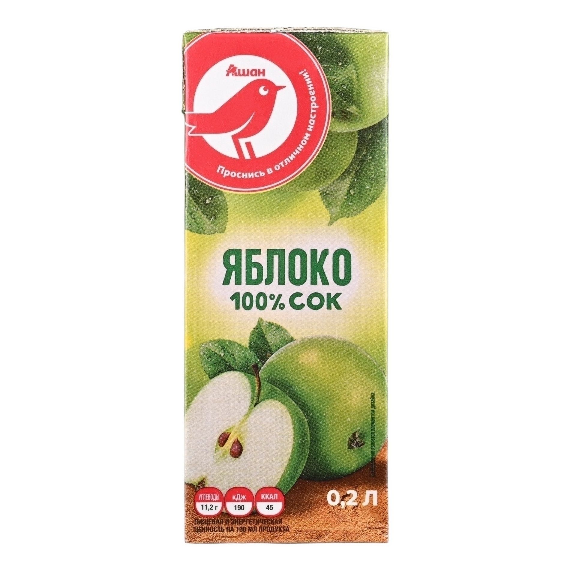 Сок АШАН Красная птица 0,2 л