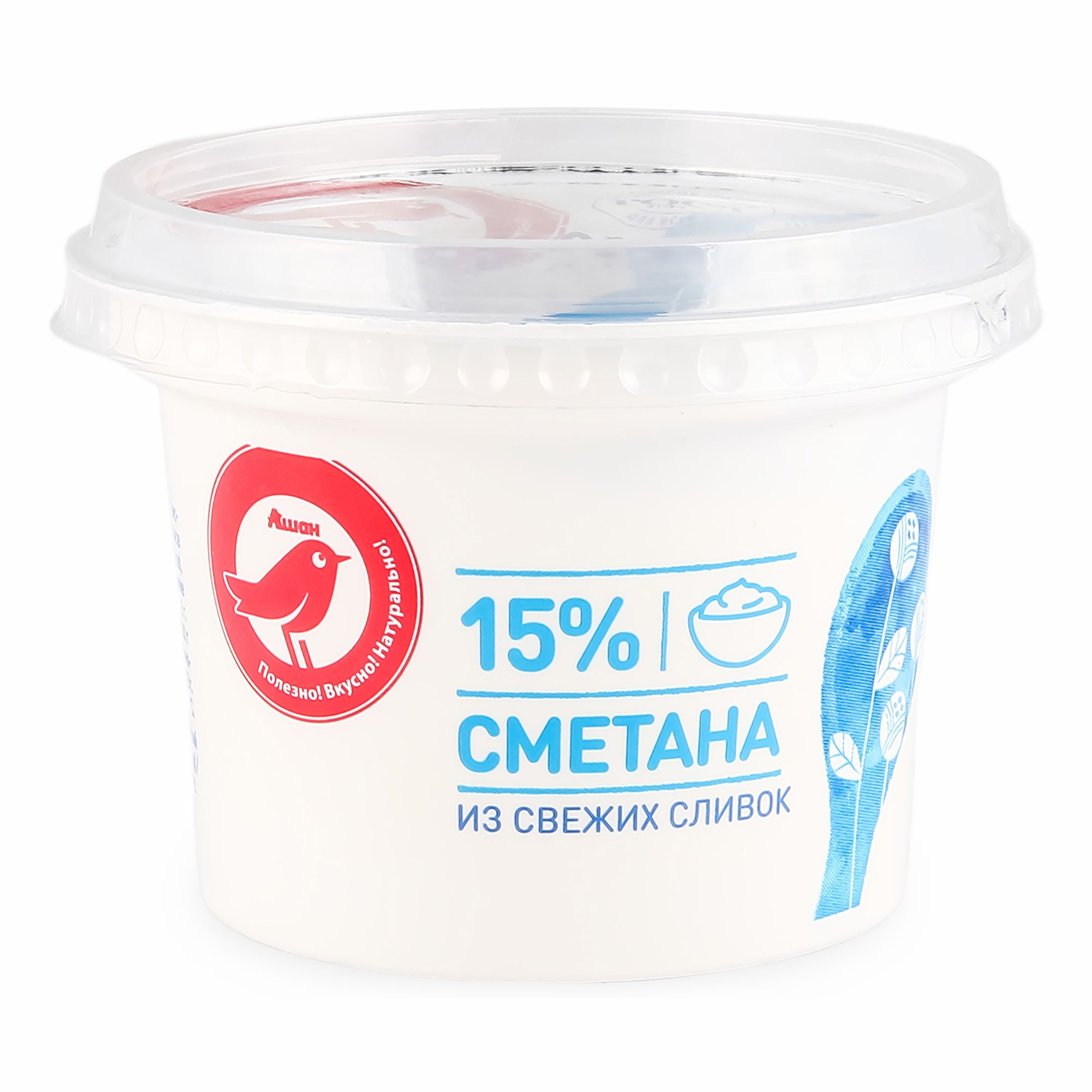 Сметана АШАН Красная птица 180 г